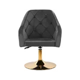 4Rico bársonyfotel QS-BL14G - szürke