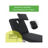 Optima elektromos kezelőasztal - Fekete