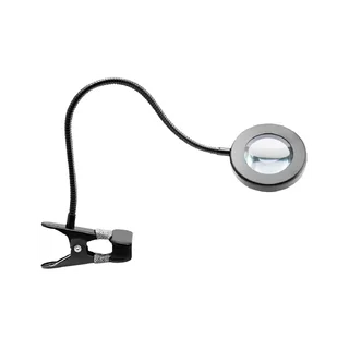 Nagyítólámpa kígyó LED-del, fekete