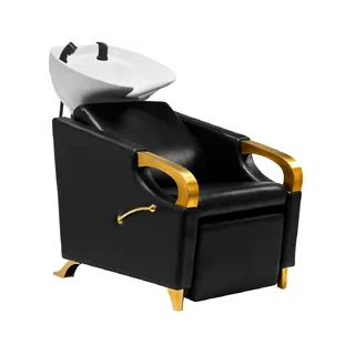 Samponos szék C019G - Fekete, ergonomikus
