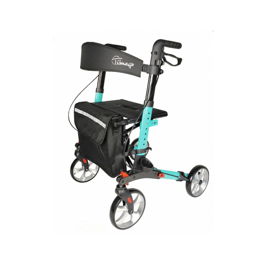 Alumínium rollátor 4 kerékkel - YOLA Turquoise