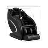 Sakura masszázsfotel Classic 305 fekete, ergonomikus masszázskezelésekhez
