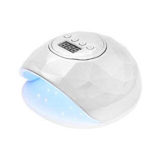 UV LED Shiny 86W-os lámpa fehér/ezüst gyöngyház