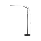 LED kezelőlámpa, all4light szempillákhoz, 2. vonal, fekete, állvánnyal