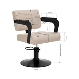 Hair System Jet latte fodrászszék bézs