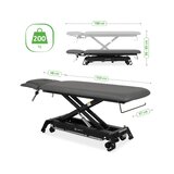 Evero Cross X4 ERGO lábboltozat kezelőasztal - szürke