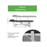 Optima elektromos kezelőasztal - Fekete