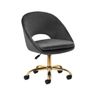 Bársony forgószék QS-MF18G - szürke