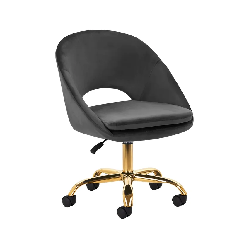 Bársony forgószék QS-MF18G - szürke