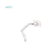 Nagyítólámpa - Ampli asztali tartóval