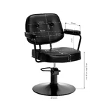 Hair System fodrászszék Tru Noir fekete
