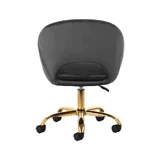 Bársony forgószék QS-MF18G - szürke