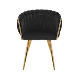 4Rico Bársony Sminkfotel QS-GW06G - Fekete