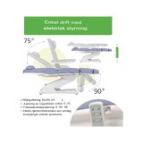 Kozmetikai kezelőszék, elektromos Elara PRO 4 - lila