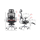 Ergonomikus irodai szék - Ergo New A1F - fekete