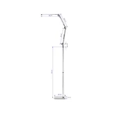 22W-os LED kezelőlámpa ezüst színben