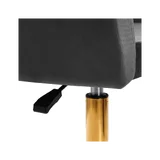 4Rico bársonyfotel QS-BL14G - szürke