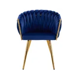 4Rico Bársony Sminkfotel QS-GW06G - Kék