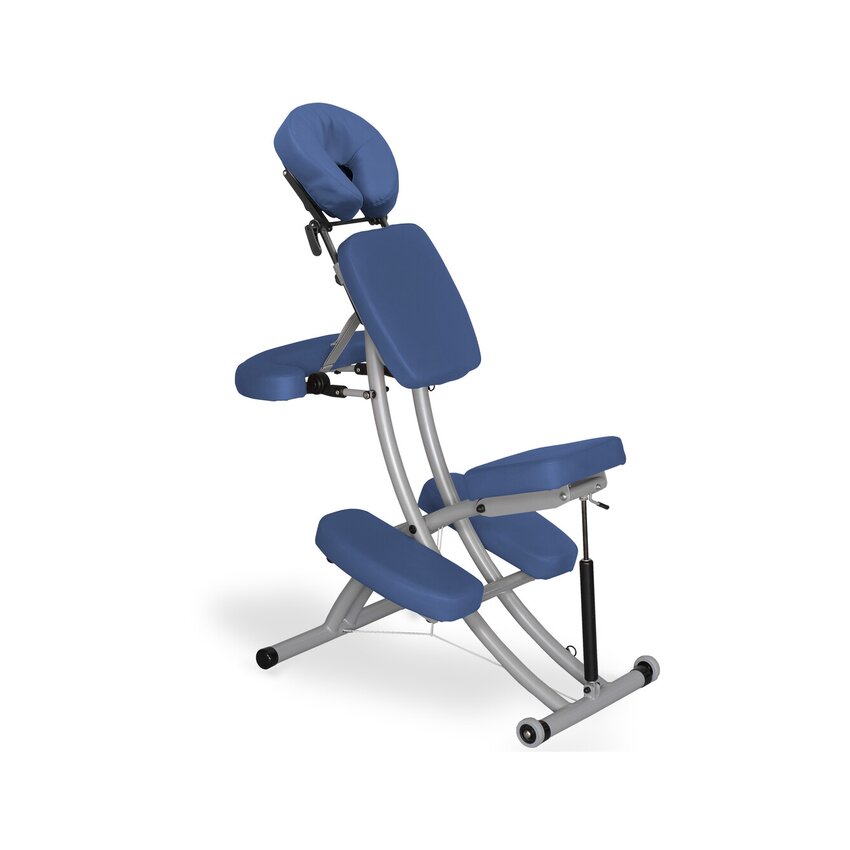 Prestige K012 pneumatikus emelésű masszázsfotel, kék
