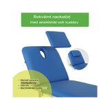 Optima elektromos kezelőasztal - Kék