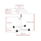 Lábtartó csengő, állítható 45-70 cm