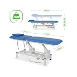 Optima elektromos kezelőasztal - Kék