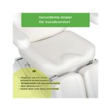 Kozmetikai kezelőszék, elektromos Elara PRO 6P - fehér