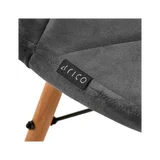 4Rico QS-186 Sminkfotel Szürke Bársony
