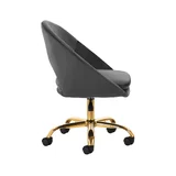 Bársony forgószék QS-MF18G - szürke
