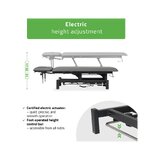 Fortis 4 ERGO kezelőágy, elektromos magasságállítással - szürke