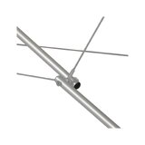 Hordozható masszázsasztal Estetic fekete, kényelmes talppal K515 - 65cm
