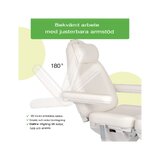 Kozmetikai kezelőszék, elektromos Elara PRO 6P - fehér