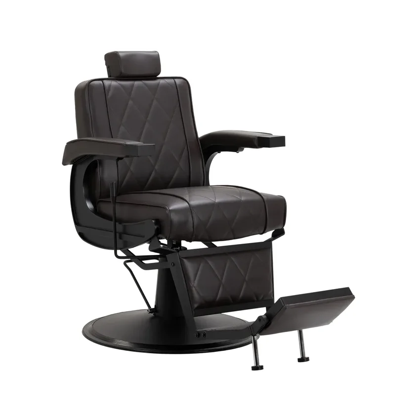 Férfi hajvágó szék Hair System borbélyszék BM88066B barna