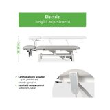 Fortis 4 ERGO masszázsasztal elektromos kézi vezérléssel - világos szürke