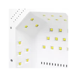 UV lámpa LED körömre OCHO NAILS X22 72W vezeték nélküli fehér tükrös talppal