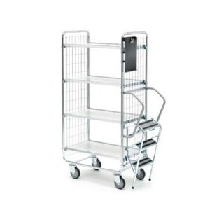 Rendelésgyűjtő kocsi raktár 100, 4 szintes, 200 kg-hoz