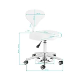 Ergonomikus munkaszék - Azzurro 156f - hófehér