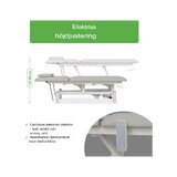 Optima elektromos kezelőasztal - Szürke