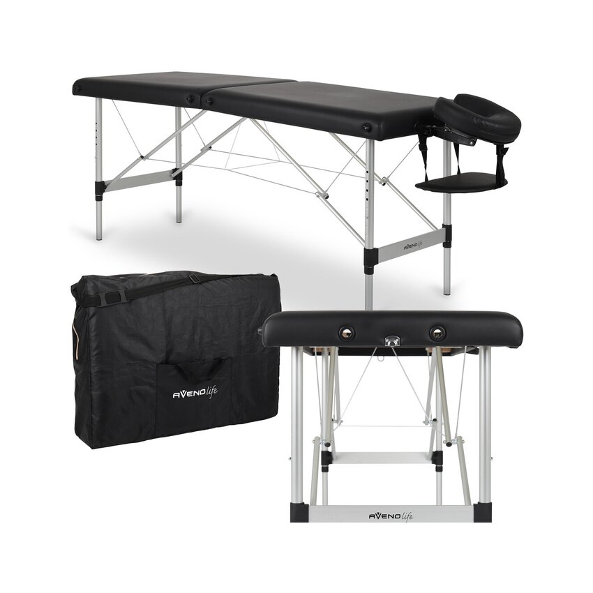 Hordozható masszázsasztal Nina Comfy Base K515 Fekete 60cm